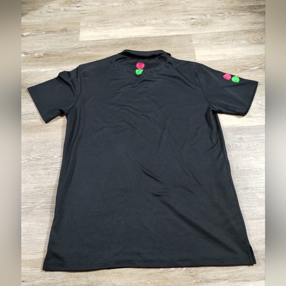 •Stop & shop Portfolio Uniform Polo Shirt Mens n Black  Short Sleeve no size tag - Picture 3 of 16